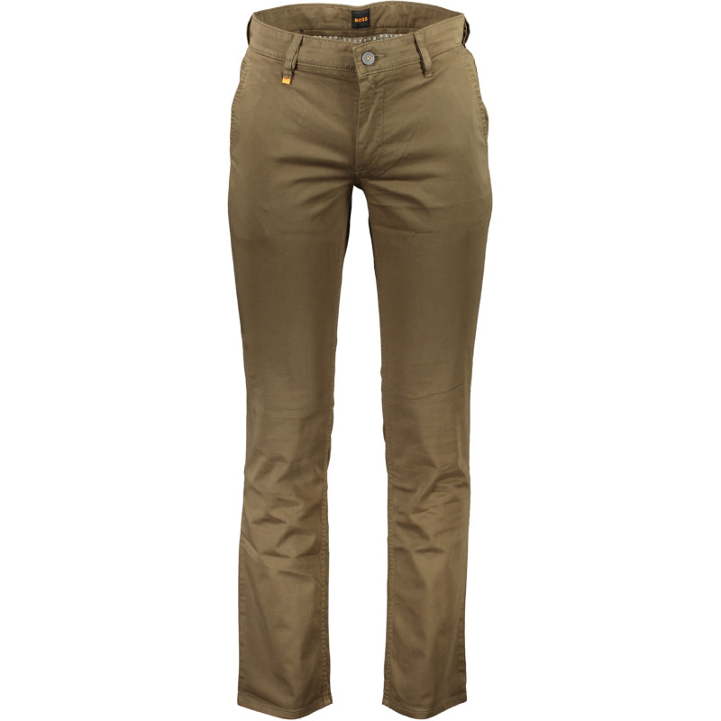 HUGO BOSS MEN'S BROWN TROUSERS