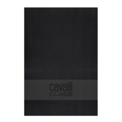 CAVALLI CLASS MEN'S BEACH TOWEL BLACK