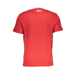 BIKKEMBERGS MEN'S RED SHORT SLEEVE T-SHIRT
