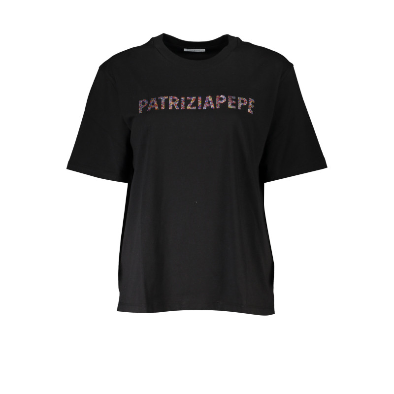 PATRIZIA PEPE WOMEN'S SHORT SLEEVE T-SHIRT BLACK