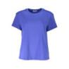 PATRIZIA PEPE T-SHIRT À MANCHES COURTES FEMME BLEU