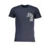CAVALLI CLASS MEN'S SHORT SLEEVED T-SHIRT BLUE
