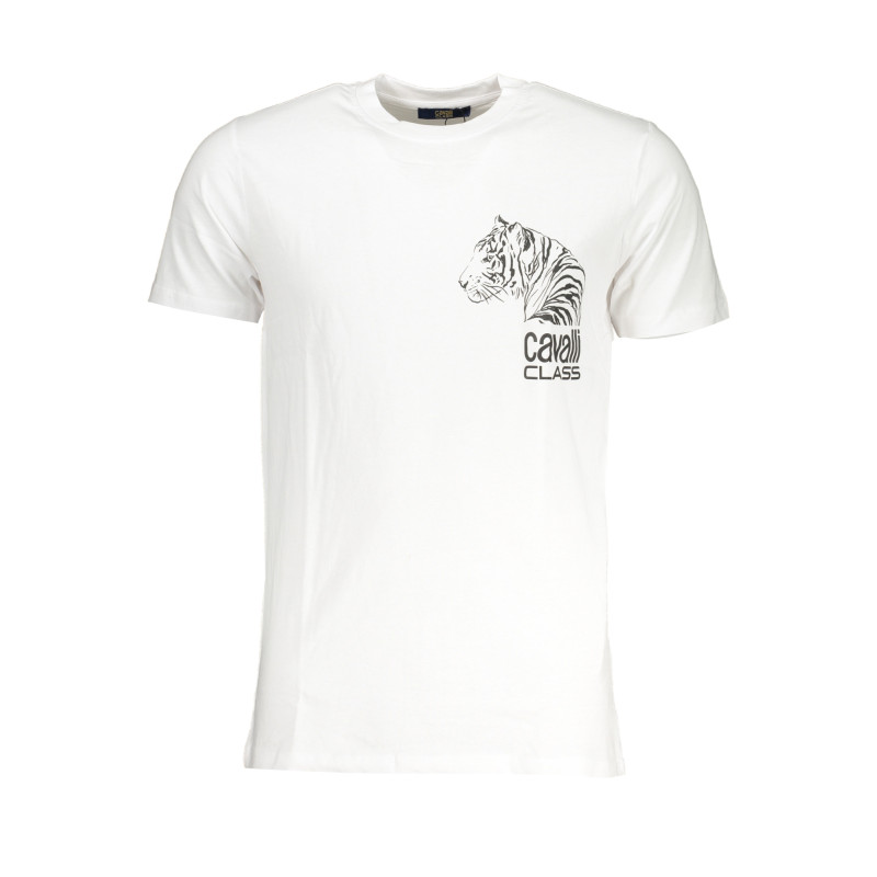 CAVALLI CLASS MEN'S SHORT SLEEVED T-SHIRT WHITE