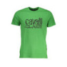 CAVALLI CLASS GREEN MEN'S SHORT SLEEVED T-SHIRT