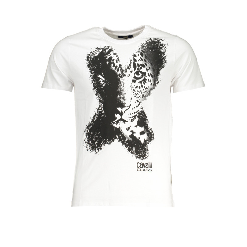 T-SHIRT MANCHES COURTES HOMME CAVALLI CLASS BLANC