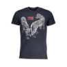 T-SHIRT MANCHES COURTES HOMME CAVALLI CLASS BLEU