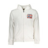 NAPAPIJRI MEN'S WHITE ZIP SWEATSHIRT