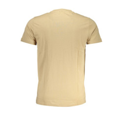 CAVALLI CLASS MEN'S SHORT SLEEVED T-SHIRT BEIGE