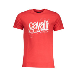 CAVALLI T-SHIRT MANCHES COURTES HOMME CLASS ROUGE
