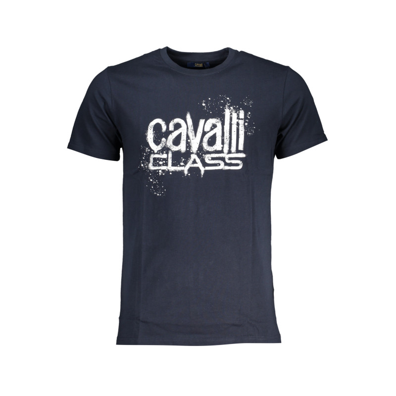 CAVALLI CLASS MEN'S SHORT SLEEVED T-SHIRT BLUE