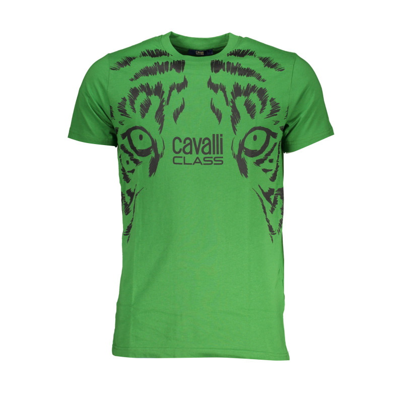 T-SHIRT MANCHES COURTES HOMME CAVALLI CLASS VERT