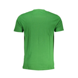 CAVALLI CLASS GREEN MEN'S SHORT SLEEVED T-SHIRT