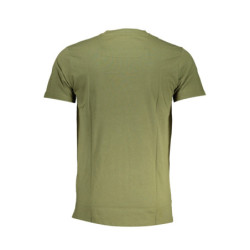 CAVALLI CLASS GREEN MEN'S SHORT SLEEVED T-SHIRT