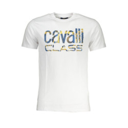 T-SHIRT MANCHES COURTES HOMME CAVALLI CLASS BLANC