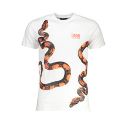 T-SHIRT MANCHES COURTES HOMME CAVALLI CLASS BLANC