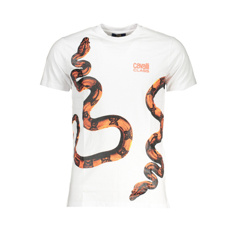 T-SHIRT MANCHES COURTES HOMME CAVALLI CLASS BLANC