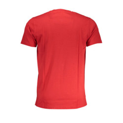 CAVALLI T-SHIRT MANCHES COURTES HOMME CLASS ROUGE