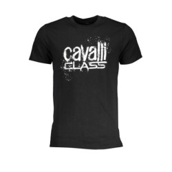 CAVALLI CLASS MEN'S SHORT SLEEVE T-SHIRT BLACK