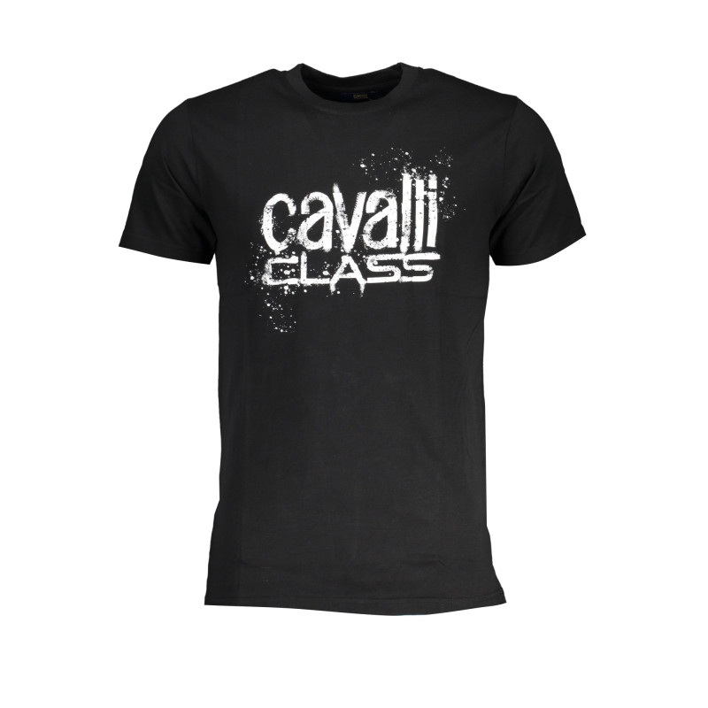 CAVALLI CLASS MEN'S SHORT SLEEVE T-SHIRT BLACK