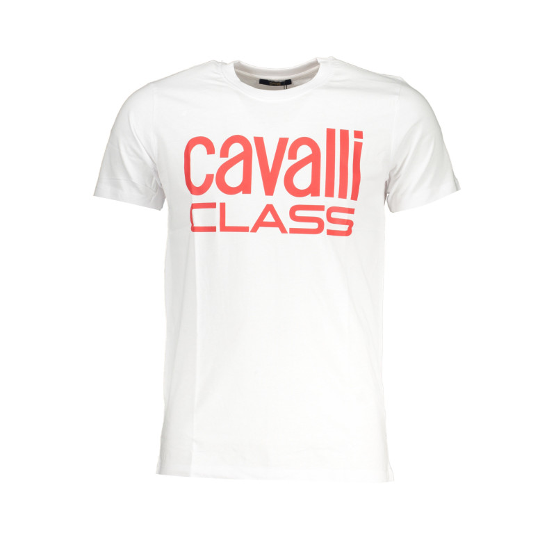 CAVALLI CLASS MEN'S SHORT SLEEVED T-SHIRT WHITE