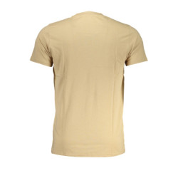 CAVALLI CLASS MEN'S SHORT SLEEVED T-SHIRT BEIGE