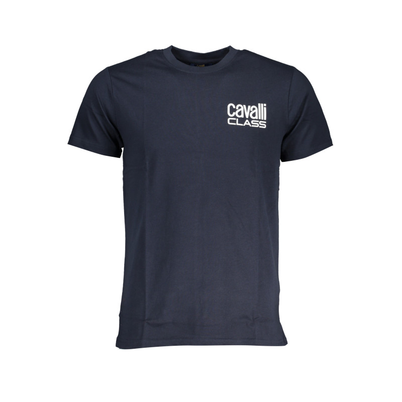 CAVALLI CLASS MEN'S SHORT SLEEVED T-SHIRT BLUE