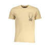 CAVALLI CLASS MEN'S SHORT SLEEVED T-SHIRT BEIGE