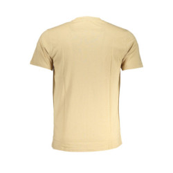 CAVALLI CLASS MEN'S SHORT SLEEVED T-SHIRT BEIGE