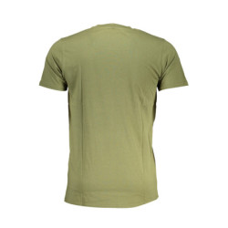 CAVALLI CLASS GREEN MEN'S SHORT SLEEVED T-SHIRT
