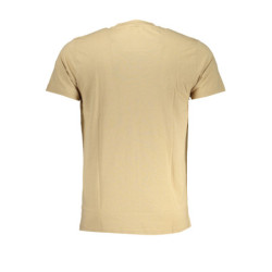 CAVALLI CLASS MEN'S SHORT SLEEVED T-SHIRT BEIGE