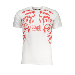 T-SHIRT MANCHES COURTES HOMME CAVALLI CLASS BLANC