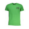 CAVALLI CLASS GREEN MEN'S SHORT SLEEVED T-SHIRT