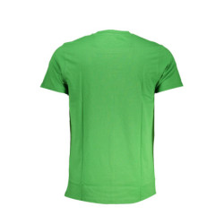 CAVALLI CLASS GREEN MEN'S SHORT SLEEVED T-SHIRT