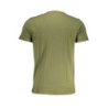 CAVALLI CLASS GREEN MEN'S SHORT SLEEVED T-SHIRT