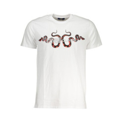 T-SHIRT MANCHES COURTES HOMME CAVALLI CLASS BLANC