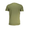 CAVALLI CLASS GREEN MEN'S SHORT SLEEVED T-SHIRT