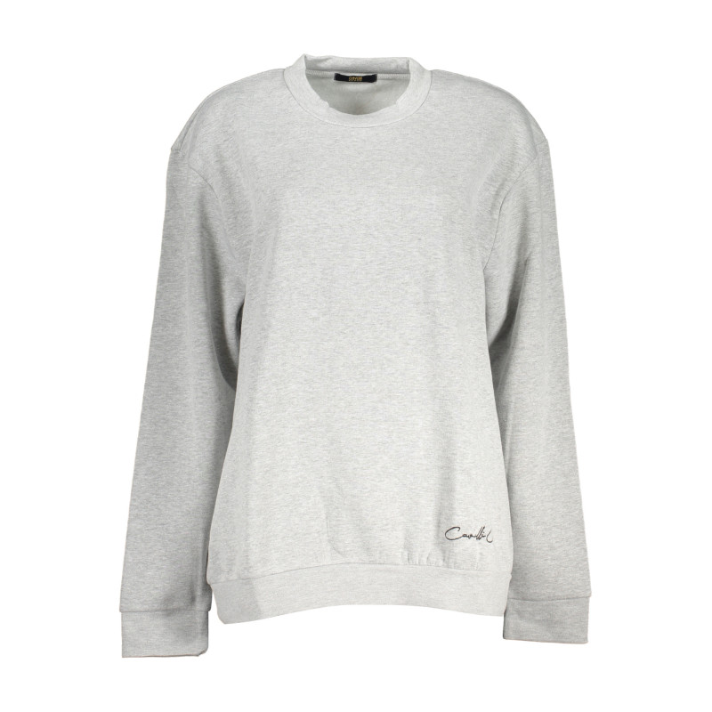 CAVALLI CLASS WOMEN'S GRAY ZIPLESS SWEATSHIRT