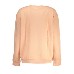 CAVALLI CLASS WOMEN'S PINK SWEATSHIRT WITHOUT ZIP