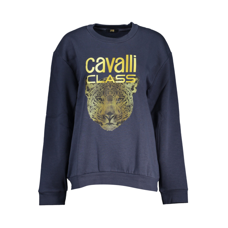 CAVALLI CLASS WOMEN'S ZIPLESS SWEATSHIRT BLUE