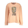 CAVALLI CLASS WOMEN'S PINK SWEATSHIRT WITHOUT ZIP