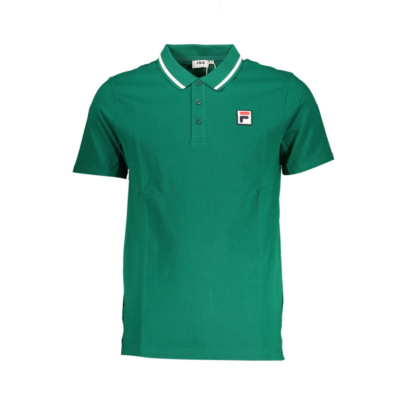 FILA POLO HOMME VERT À MANCHES COURTES