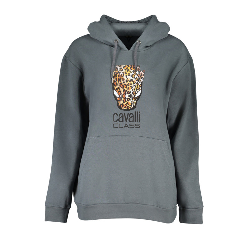 CAVALLI CLASS WOMEN'S ZIPLESS SWEATSHIRT GRAY
