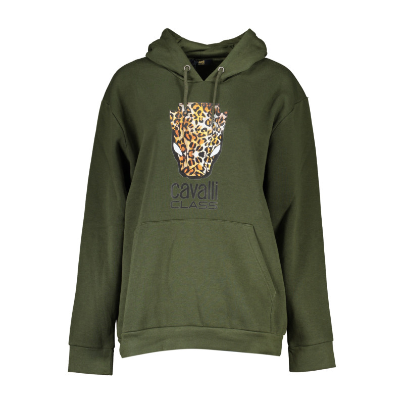 SWEAT-SHIRT SANS FERMETURE FEMME CAVALLI CLASS VERT