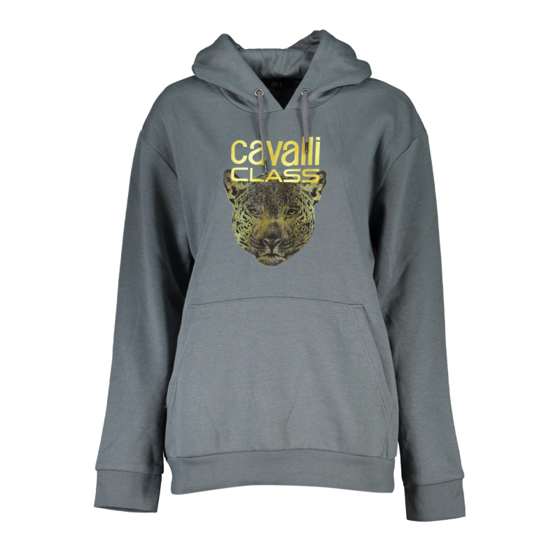 SWEAT-SHIRT SANS FERMETURE ÉCLAIR GRIS POUR FEMME CAVALLI CLASS