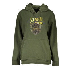 SWEAT-SHIRT SANS FERMETURE FEMME CAVALLI CLASS VERT