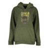 CAVALLI CLASS WOMEN'S ZIPLESS SWEATSHIRT GREEN