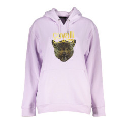 CAVALLI CLASS WOMEN'S SWEATSHIRT WITHOUT ZIP PURPLE