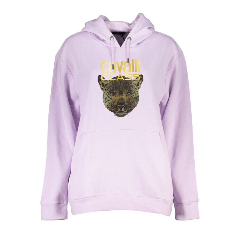 SWEAT-SHIRT FEMME CAVALLI CLASS SANS ZIP VIOLET