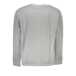 CAVALLI CLASS MEN'S GRAY ZIPLESS SWEATSHIRT