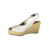 TOMMY HILFIGER WOMEN'S WHITE SANDAL FOOTWEAR